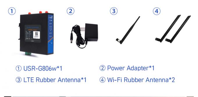 PUSR USR-G806W-E 4g ইন্ডাস্ট্রিয়াল ওপেনভিপিএন রাউটার ইউরোপ 2.4G ওয়াইফাই উন্নত 2*2 এমআইএমও, সিম কার্ড স্লট সহ 300 এমবিপিএস পর্যন্ত 12
