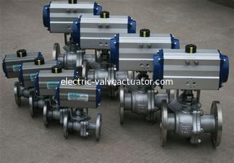 বল ভালভ বৈদ্যুতিক ভালভ Actuator AT / জিটি সিরিজ এবং অ্যালুমিনিয়াম খাদ সিলিন্ডার ব্লক