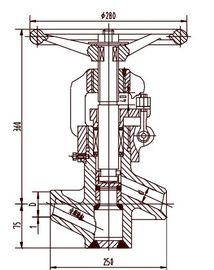 ভালো দাম কার্বন ইস্পাত বৈদ্যুতিক ভালভ Actuator, গ্লোব ভালভ J61Y DN40 ~ DN50 অনলাইনে