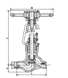 ভালো দাম গ্রে কাস্ট লোহা বৈদ্যুতিক ভালভ Actuator, স্টপ মূল্য J61Y-PW 5417V অনলাইনে