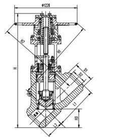 ভালো দাম Chromium নিকেল ইস্পাত ভল্ভ Actuator, স্টপ মূল্য J65Y-32 DN300 DN350 অনলাইনে