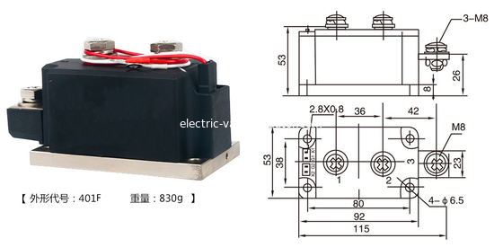 ভালো দাম MTC600A থাইরিস্টর মডিউল 2000V/1600V ডাবল ডিরেকশন ফুল ক্রিমিং স্ট্রাকচার অনলাইনে